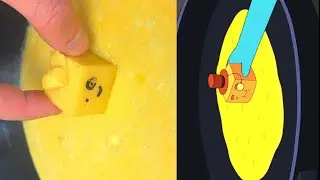 Let's make a BMO sandwich from Adventure Time.