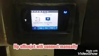 Hp officejet 7740 how can connect wifi......