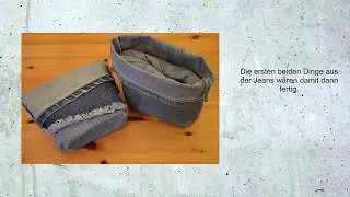 DIY - Upcycling: 2 Utensilos aus alter Jeans schnell & einfach n&auml;hen