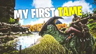 My First Tame! - Redwood Hardcore Survival | Ep 02 | Hindi | Ark Mobile #10dayschallenge