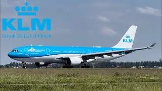 KLM Airbus A330-203 DEPARTING From SCHIPHOL to Riyadh (4K60 HDR)