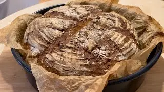 🙋&zwj;♀️Bauernkruste DINKELMEHL+WEIZENMEHL👍 K&Ouml;Y EKMEĞİ PASTA KALIBINDA 💟