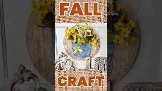 FALL Blue JEAN Floral Pocket Wall Decor