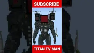 TITAN TV MAN STATUE IN MINECRAFT #SHORTS #MINECRAFT #FLIGHTGAMING 112.