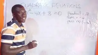Solving quadratic equation using factor method.