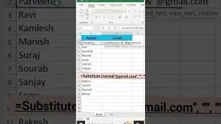 How to create email with substitute function in Excel #exceltips