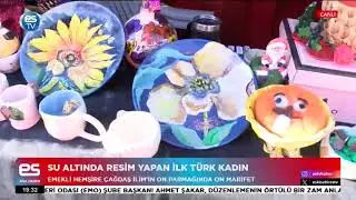 The first Turkish woman to paint underwater.