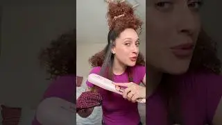 IM STRAIGHTENING MY HAIR WITH STEAM!! #curlytostraight