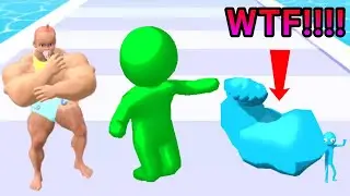 MUSCLE RUSH vs COLOR RUN STICKMAN 3D vs THE BIG HIT