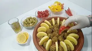 طاجين كفتة السردين كواري بالخضر والأرز من ألذ مايكون