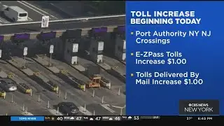 Port Authority toll increase begin Sunday