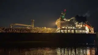 YARA KARA Tanker erreicht Nord-Ostsee-Kanal Schleuse Holtenau auf dem Weg Richtung Rostock