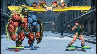 Street Fighter X Tekken | GUY & OGRE VS LİLİ & CAMMY  (Hardest) - Street Fighter X Tekken