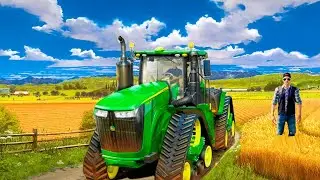@# Three Pickles Tractors Khariden The cow is grazing greeh grass #fs18 #fs14  #fs16 #fs18 #fs20)