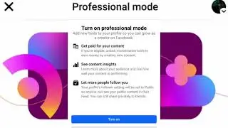 Facebook Professional Mode Kaise On Kare | #shorts #short #viral #shortvideo #shortsfeed #facebook