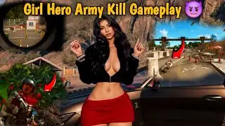 Girl Hero Army Kill Gameplay 😈 | GTA Style Action | Free Fire & PUBG Battleground Vibes
