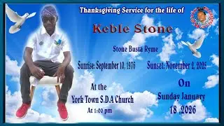 Keble Stone Funeral Service At York Town  Seventh Day Adventist Church On January 18, 2026