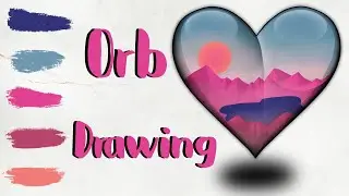 how to draw a crystal ball digital drawing tutorial