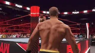 WWE 2K222 US Champ Cesaro vs Apollo Crews RAW 4K