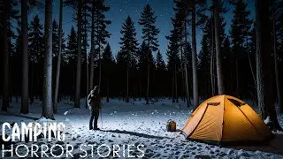 14 True Creepy Camping In The Woods HORROR Stories | With Rain Sounds