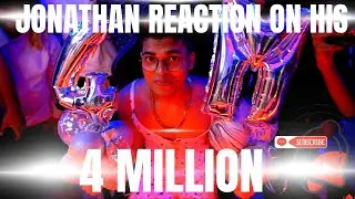 Jonathan Epic Reaction On His 4 Million Subs @JONATHANGAMINGYT