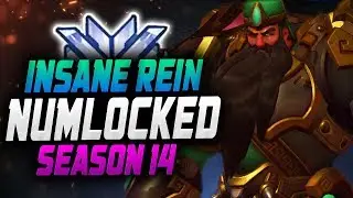 Numlocked CARRY REIN - 43 ELIMS! 15k DMG! [ OVERWATCH SEASON 14 TOP 500 ]