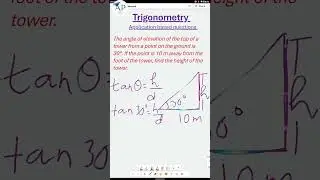 Trigonometry Application based questions for board exam #ytshorts #boardexam  #ytshortsvideo