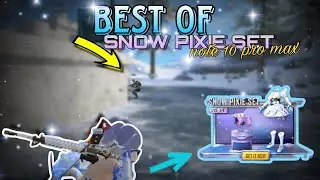 Best of SNOW PIXIE SET🥶| 4 Fingers + Gyroscope | PUBG MOBILE LITE Montage #ZixiNmoves #note10promax
