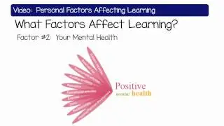 Personal Factors Affecting Learning
