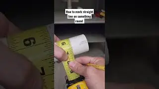 straight cuts look better #howto #teachersoftiktok #construction #pipe #round #straightline #mark