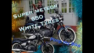 SUPER METEOR 650 // WHITE WALL TYRES //