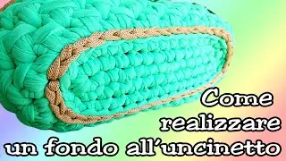 BASE OVALE IN FETTUCCIA PER BORSE - OVAL BASE for CROCHET BAG ⚫ Katy Handmade