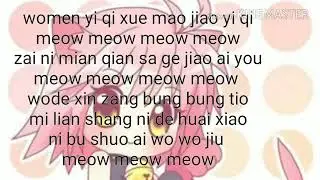 Learn  to meow meow lyrics 💓
