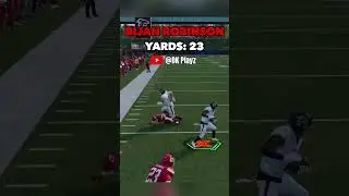 Смотрите, как Биджан Робинсон прорывается сквозь защиту на 99 ярдов! #madden #nfl #shorts