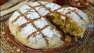 PASTELA DE POLLO MARROQUÍ XL 🎉  بسطيلة الدجاج | AUTÉNTICA RECETA paso a paso BY PALOMA