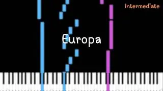 Europa &ndash; Starbound (Piano Tutorial)