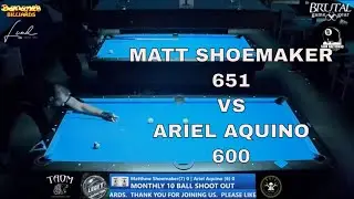 Matthew Shoemaker vs Ariel Aquino \ 10 Ball Shoot Out