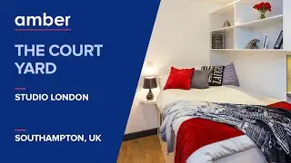 Room Tour Studio London | The Court Yard, Southampton | Student Accommodation | amber