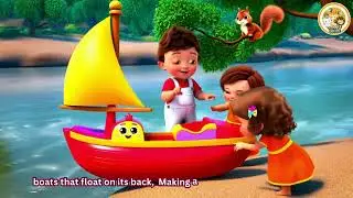River Journey Adventure! ⛵ Fun English Rhymes & Songs for Kids | Preschool Learning Videos