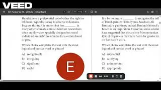 SAT Practice Exam 4 - Word in Context Questions