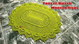 Tapete Russo Modelo Oval 💚/ Parte 1/ #PassoAPasso