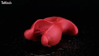 Dual-Arm Textured Silicone Anal Plug with Suction Base