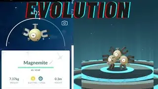 Evolution of shiny magnemite into shiny magneton |Pok&eacute;mon GO |#shorts