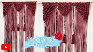 Making Handmade Curtain from Macrame Yarn | Skilled Handcraft Ideas