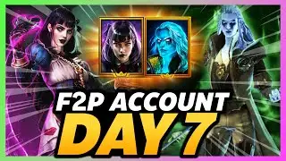 Insane Luck! My First 6 Star Unit! Day 7 F2P Progression Guide! [RAID SHADOW LEGENDS]