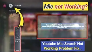 Samsung smart TV mic not working | samsung 32 Inch led youtube mic Search not working#Technonir