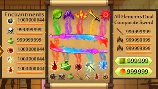 Shadow Fight 2 The Most Powerful All Elements Dual Composite Sword | Mastet Gamer