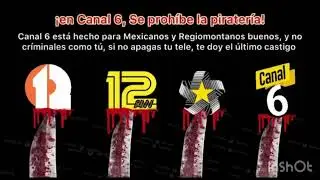 (FALSO) Pantalla antipiratería de Canal 6 (México) 2018-2025