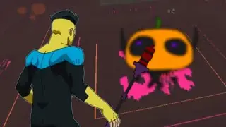 carpet bombing the halloween boss | Voxlblade
