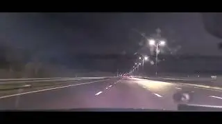 Driving Car on Motorway  UK 